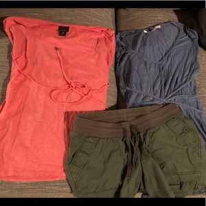 Maternity clothes- shirt, shorts, dress